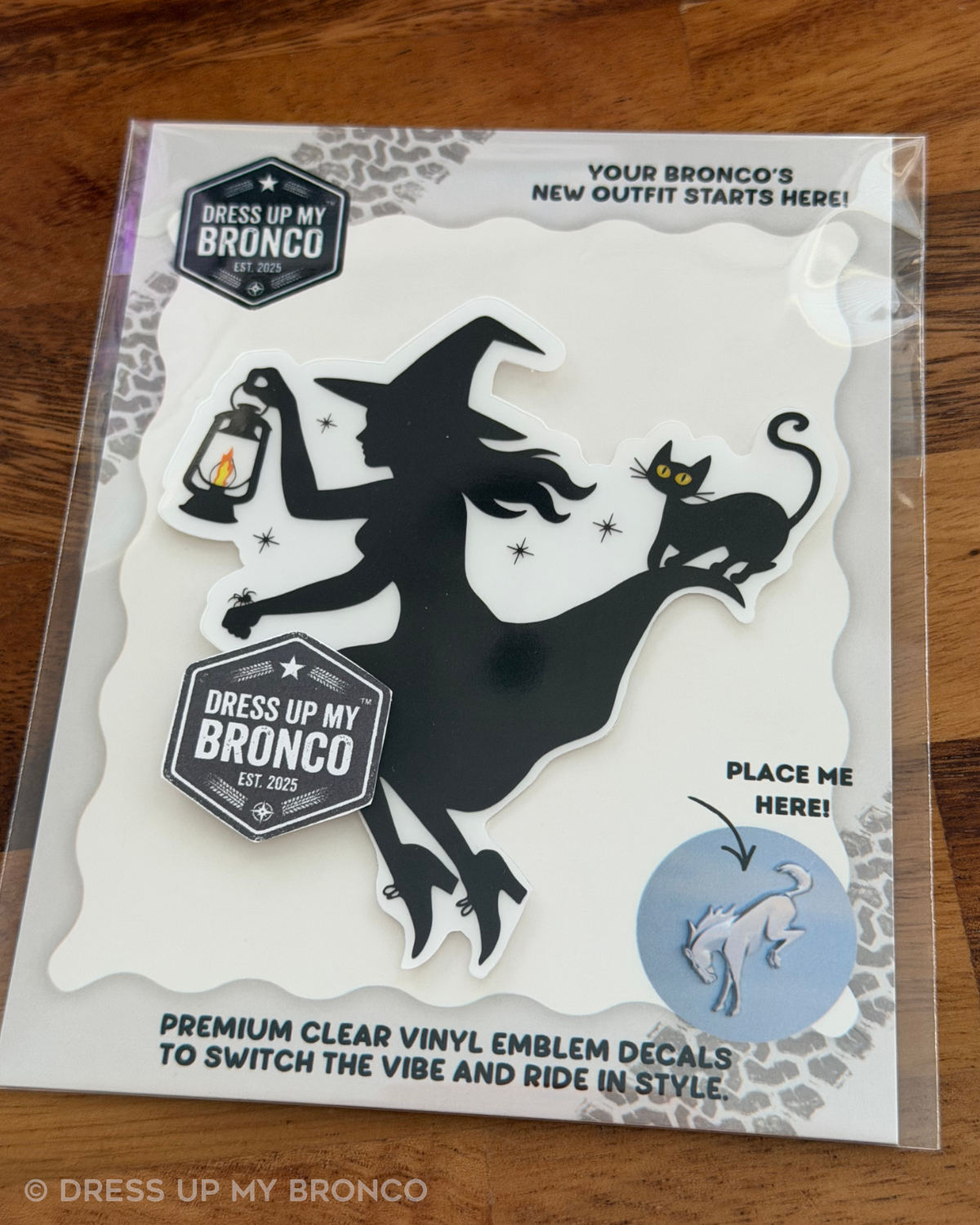 Bewitched Rider — Bronco Rear Emblem Vinyl Decal