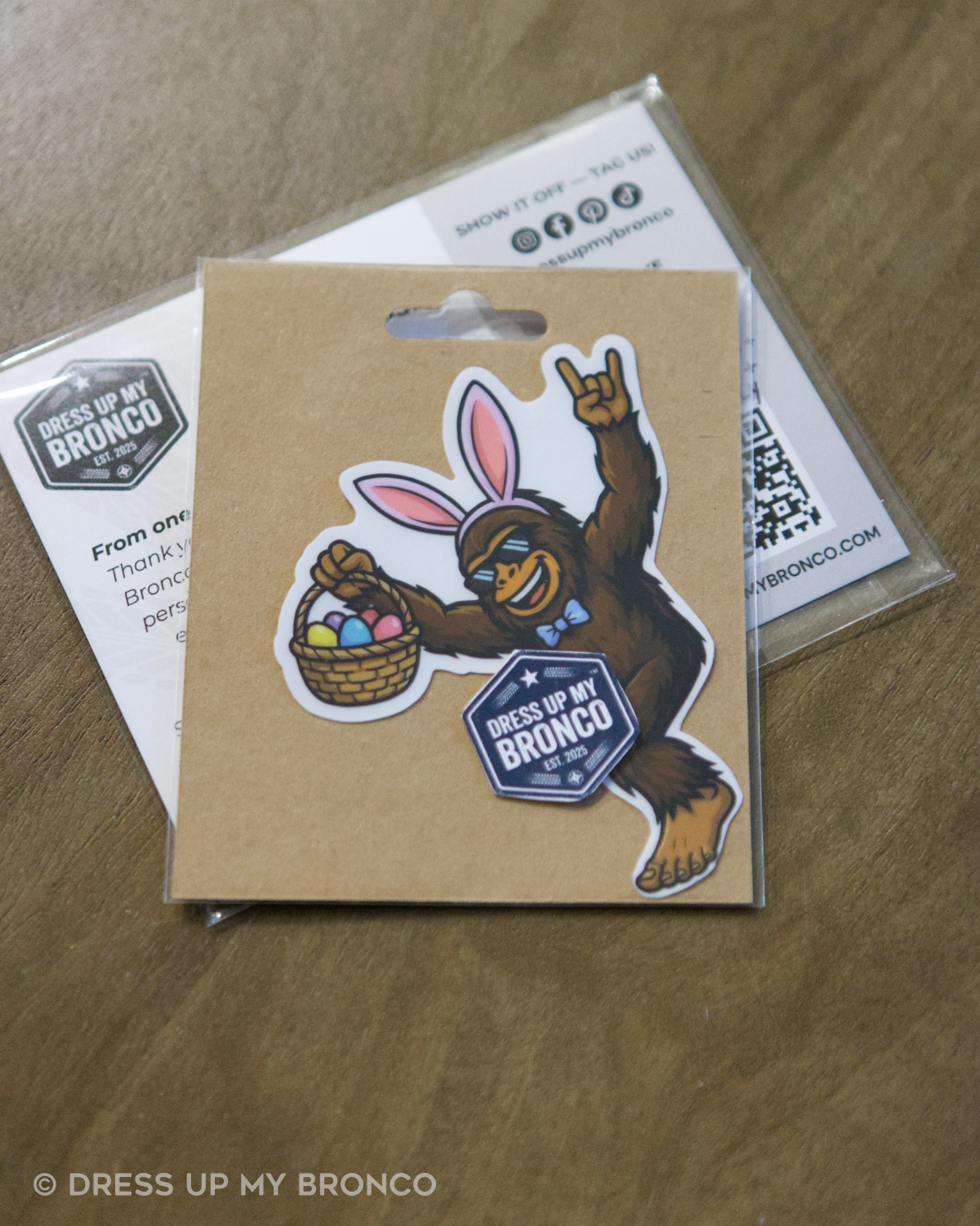 Bronco Egg Hunt Mode — Bronco Emblem Vinyl Decal (Easter Edition)