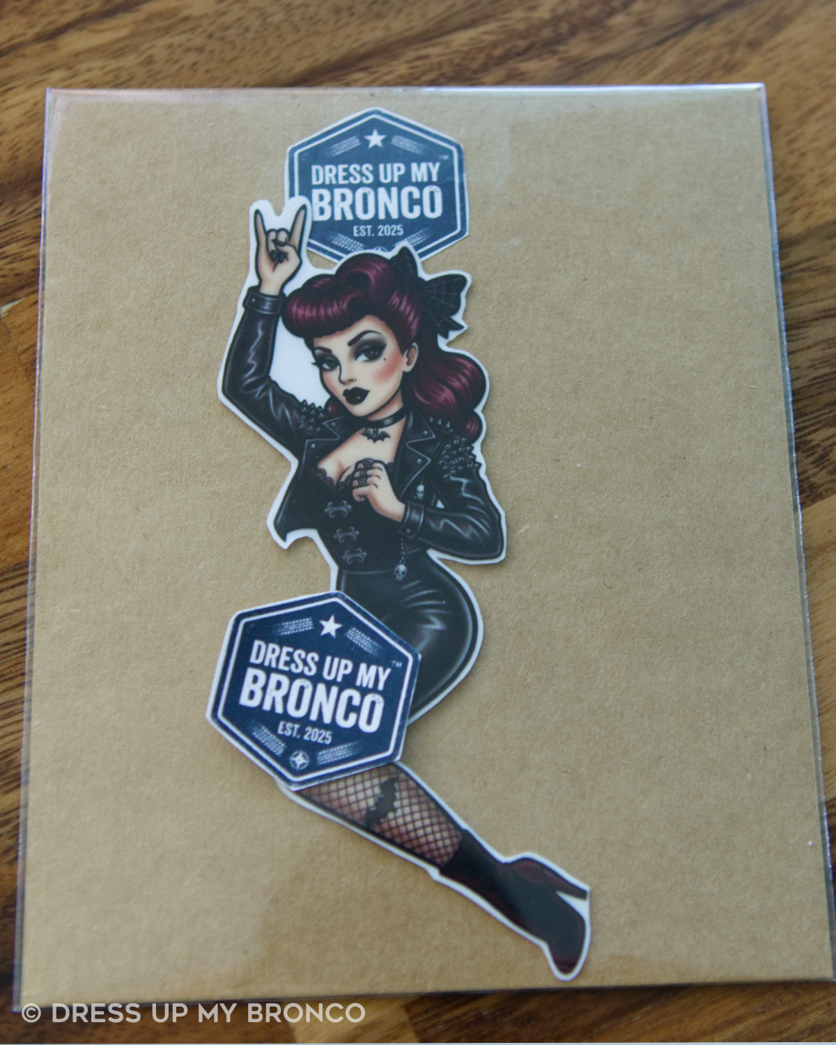 Goth Glam Rebel — Bronco Rear Emblem Vinyl Decal (Daily Driver Edition)