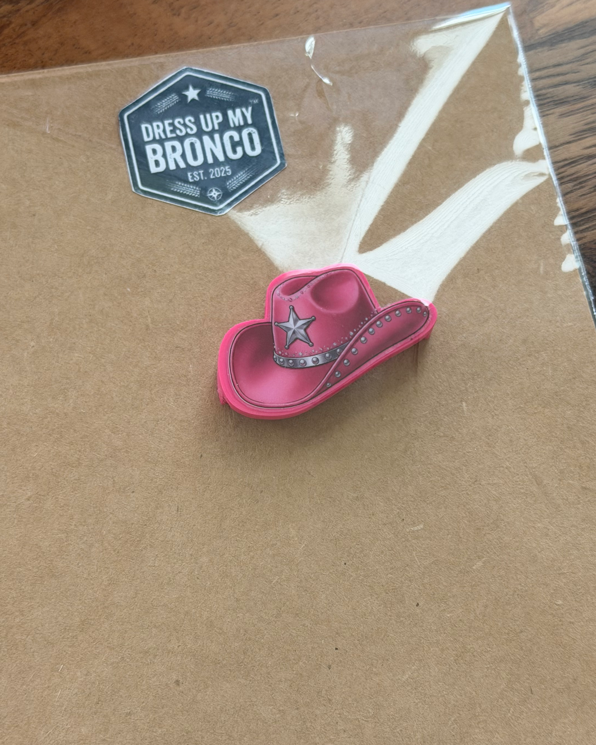 Hot Pink Rodeo — Bronco Rear Emblem 3D Cowgirl Hat
