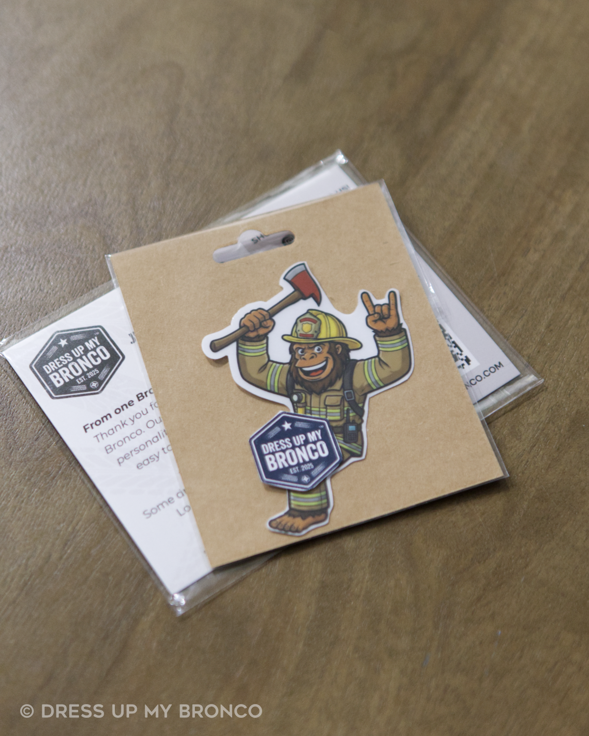 Axed & Ready - Bronco Emblem Vinyl Decal (Sasq on Duty Edition)