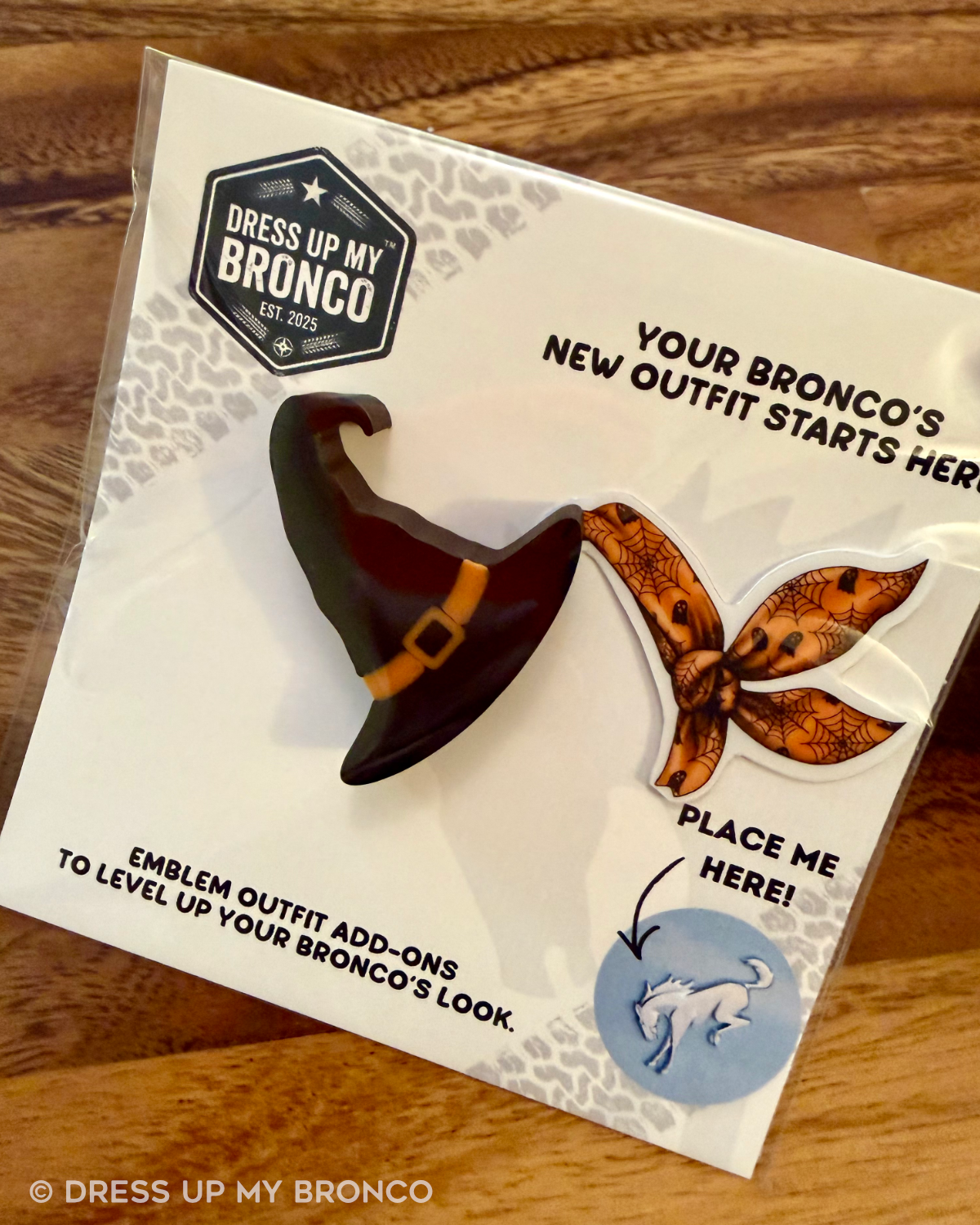 Witch, Please — Bronco Rear Emblem 3D Hat + Bandana Set