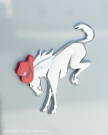 3D Printed Red Cowgirl Bronco Hat