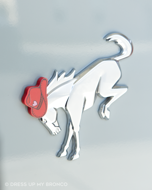 3D Printed Red Cowgirl Bronco Hat