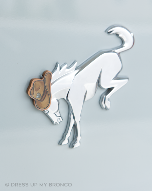Saddle Up — Bronco Rear Emblem 3D Cowgirl Hat