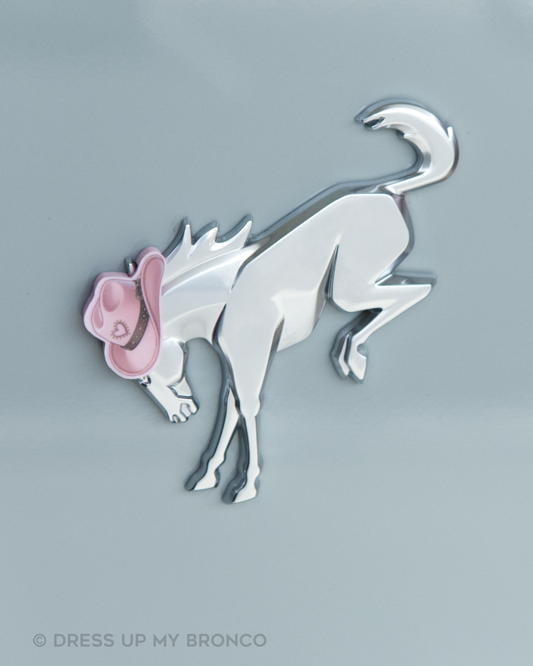 Pink Rodeo — Bronco Rear Emblem 3D Cowgirl Hat