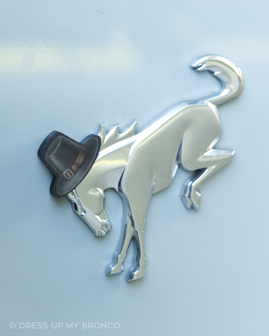 Pilgrim Mode — Bronco Rear Emblem 3D Pilgrim Hat