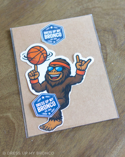 Tailgate Tip-Off — Bronco Emblem Vinyl Decal (Sports Mode Edition)