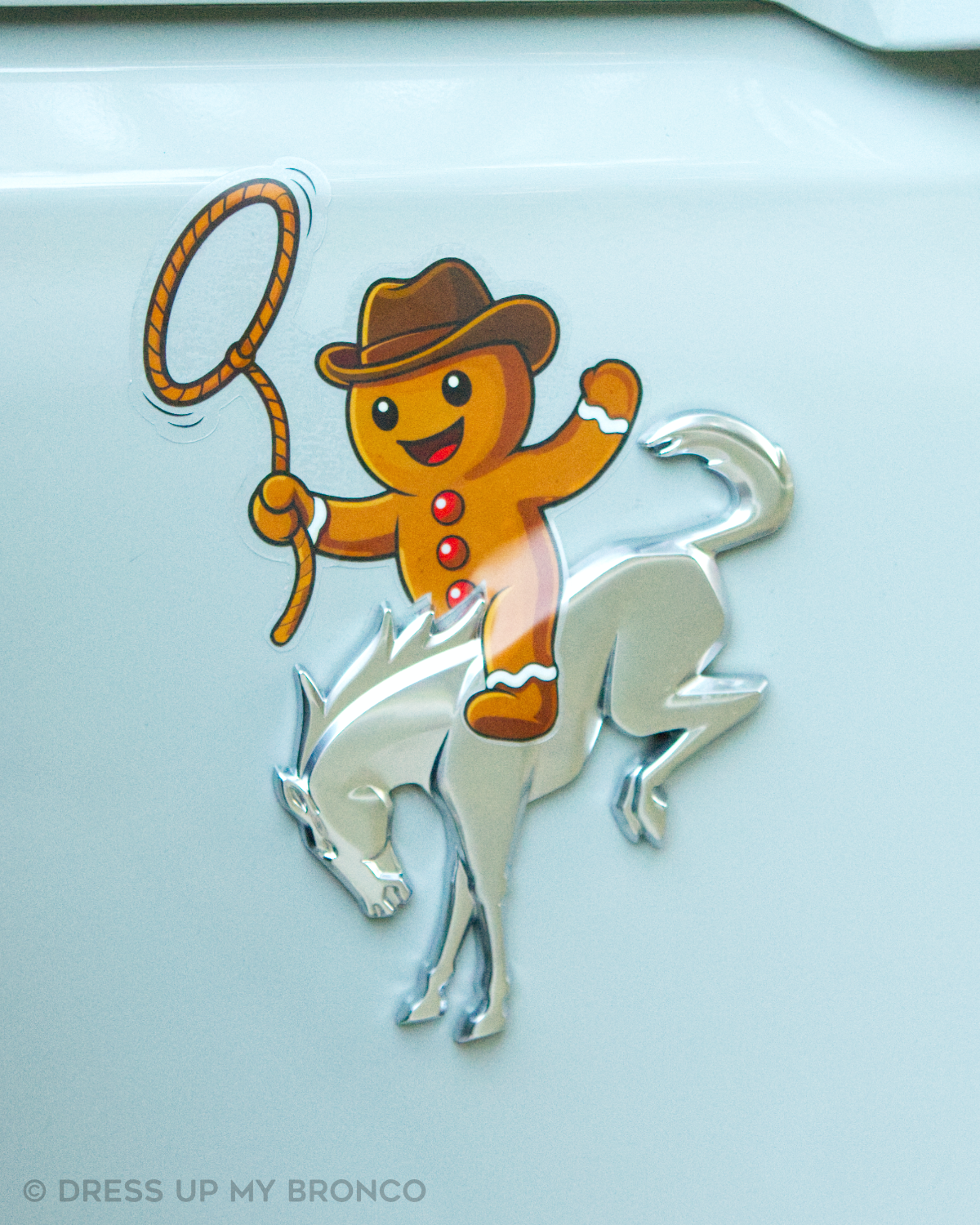 Crumboy - Bronco Emblem Vinyl Decal (Holiday Edition)