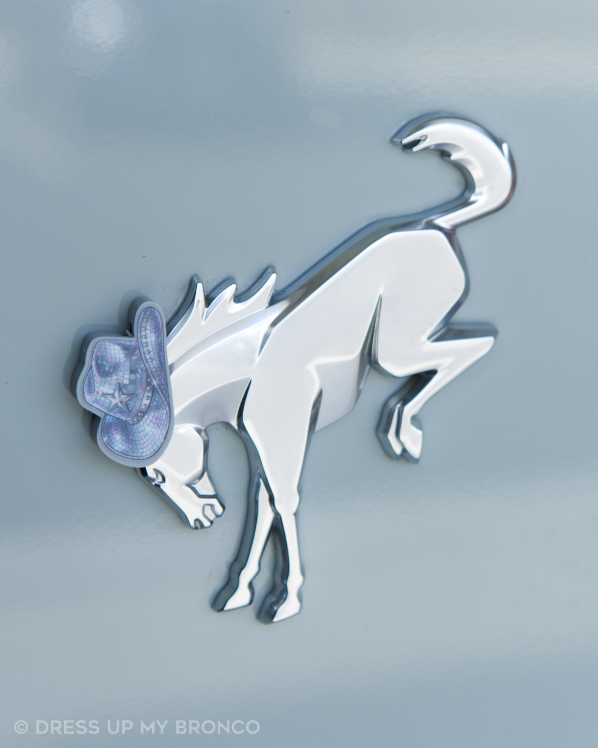 Disco Rodeo — Bronco Rear Emblem 3D Hat