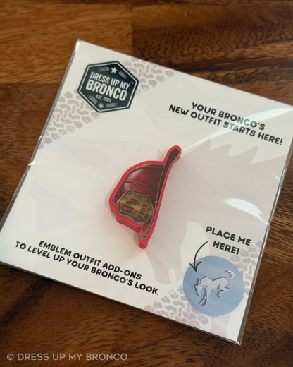 Firehouse Mode — Bronco Rear Emblem 3D Hat