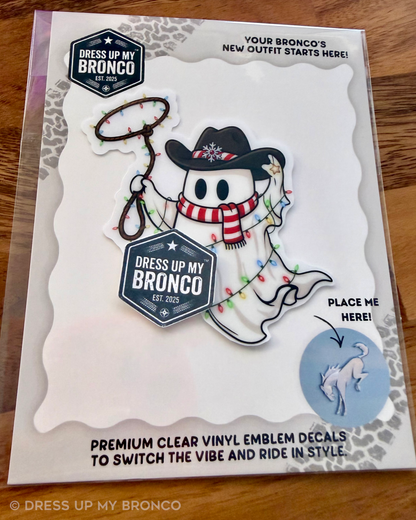 Jingle Boos — Bronco Rear Emblem Vinyl Decal