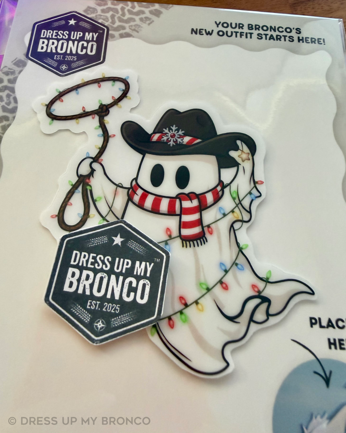 Jingle Boos — Bronco Rear Emblem Vinyl Decal