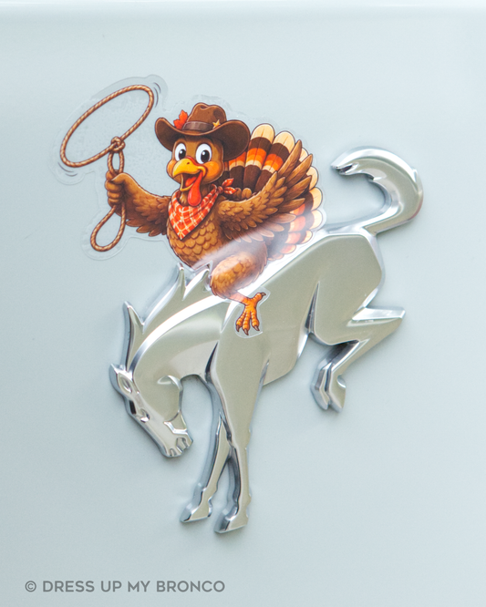Gobble Outlaw — Bronco Rear Emblem Vinyl Decal