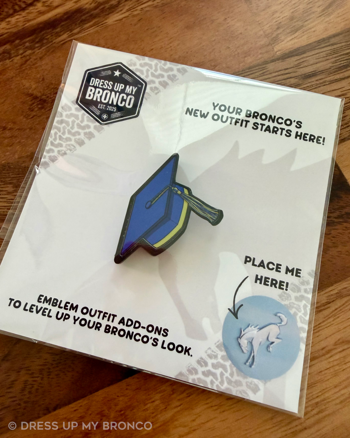 Grad Mode — Bronco Rear Emblem Cap Add-On