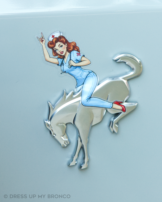 Red Hot Remedy — Bronco Rear Emblem Vinyl Decal