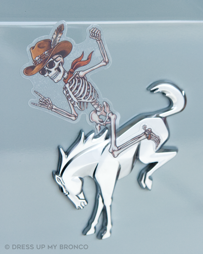 Outlaw Bones — Bronco Rear Emblem Vinyl Decal