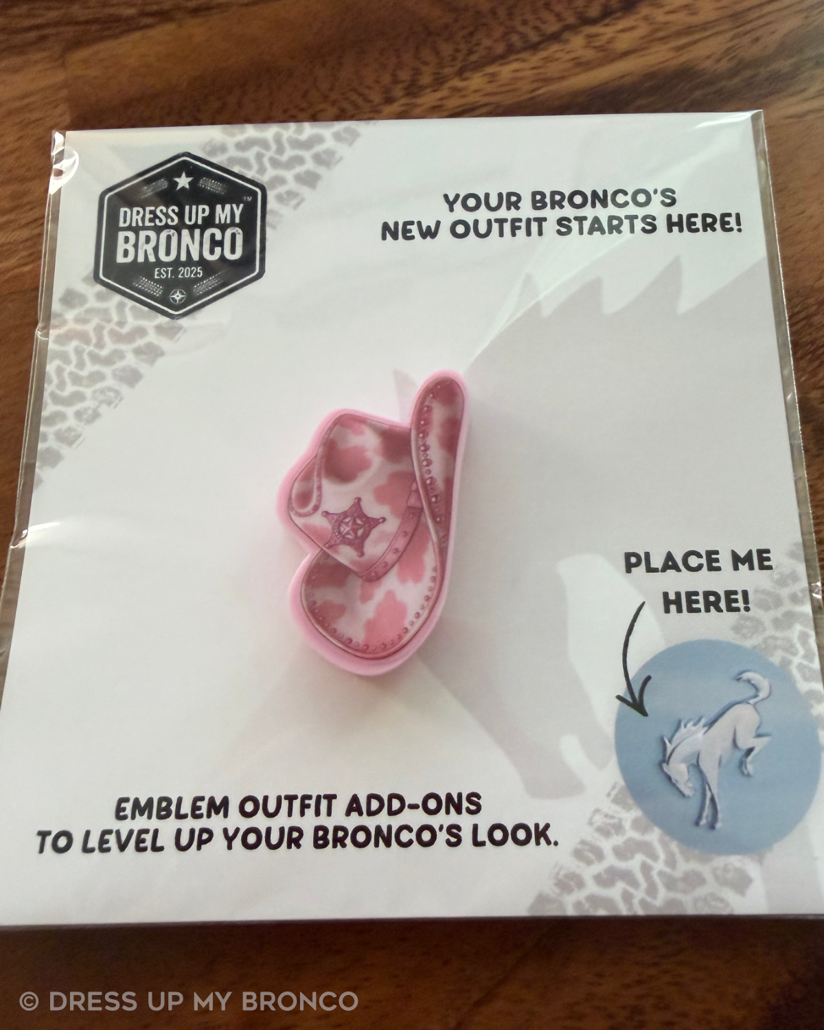 Cowgirl Crush — Bronco Rear Emblem 3D Hat