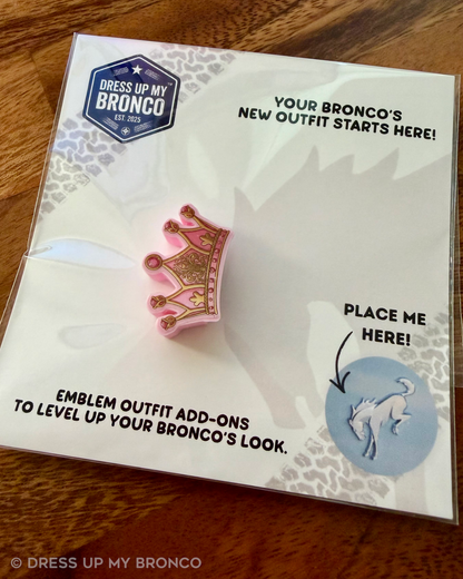 Princess Mode — Bronco Rear Emblem 3D Crown