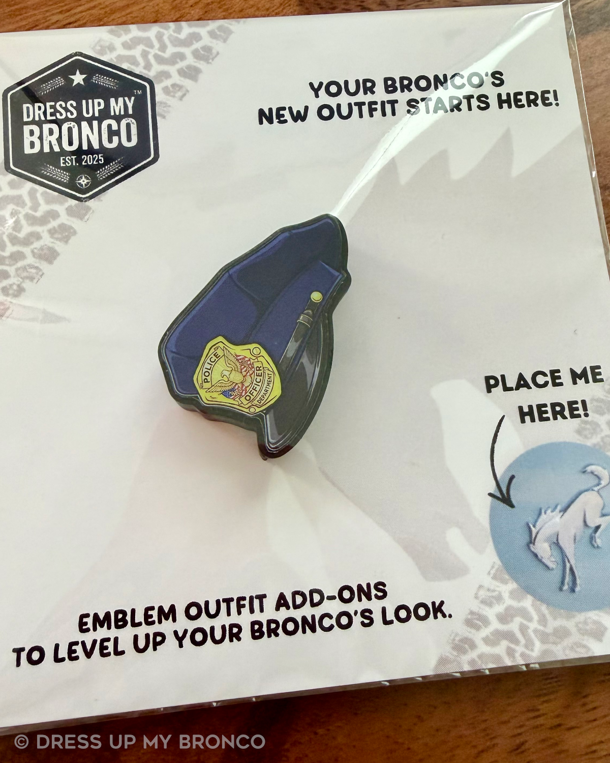 Patrol Mode — Bronco Rear Emblem 3D Hat