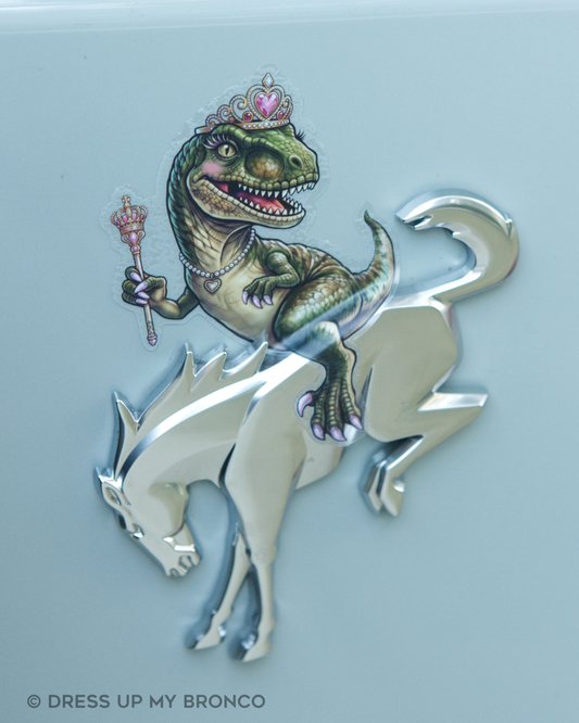 Raptor Princess — Bronco Rear Emblem Vinyl Decal