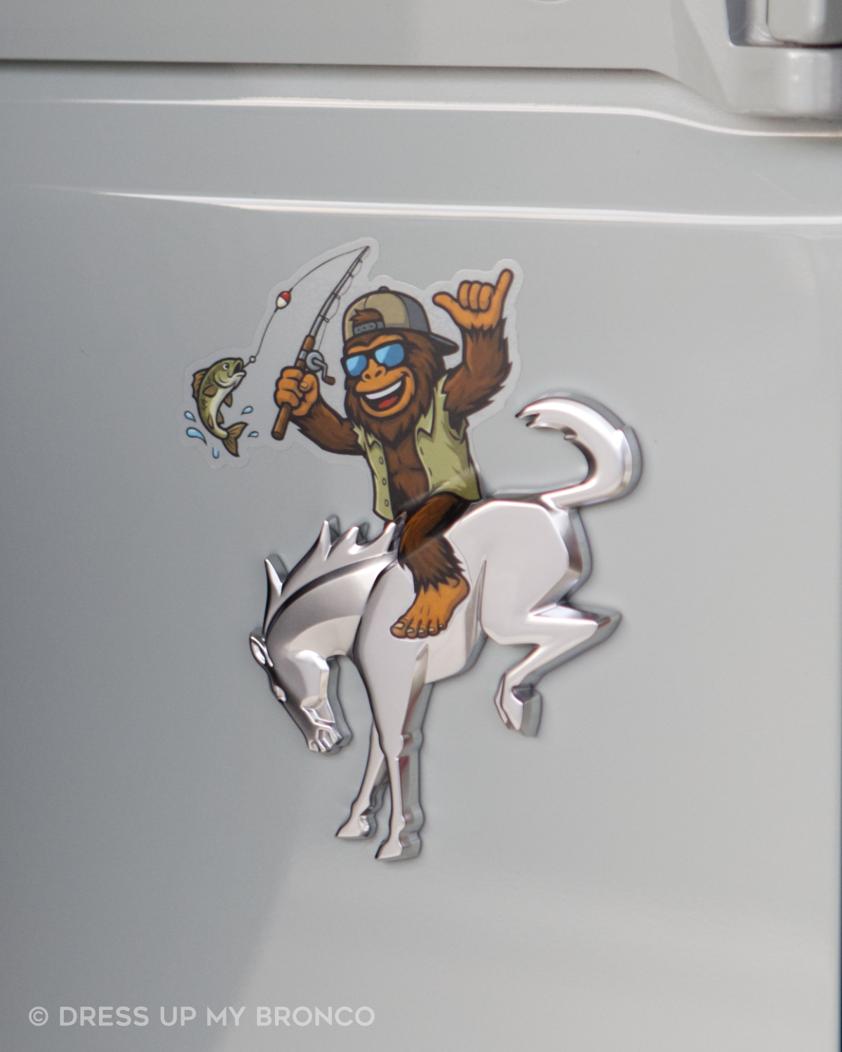 Reel Bronco Energy — Bronco Emblem Vinyl Decal (Sports Mode Edition)