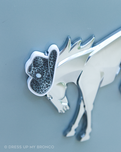 Silver Rodeo — Bronco Rear Emblem 3D Cowboy Hat