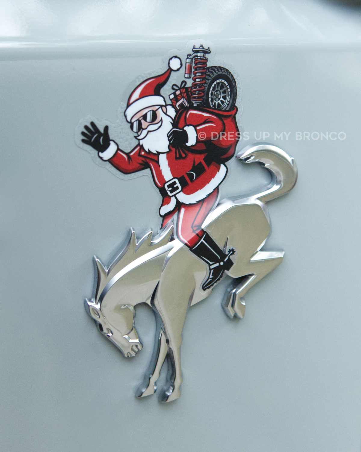 Bronco Claus: Mod Delivery — Bronco Rear Emblem Vinyl Decal