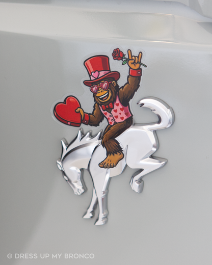 Sasquatchy Bae — Bronco Rear Emblem Decal (Valentine’s Edition)