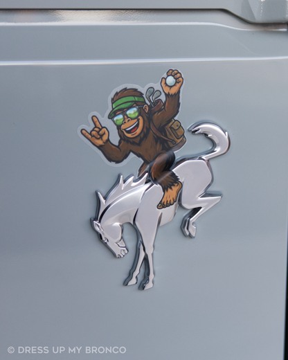 Sasquatchy Caddy — Bronco Emblem Vinyl Decal(Sports Mode Edition)