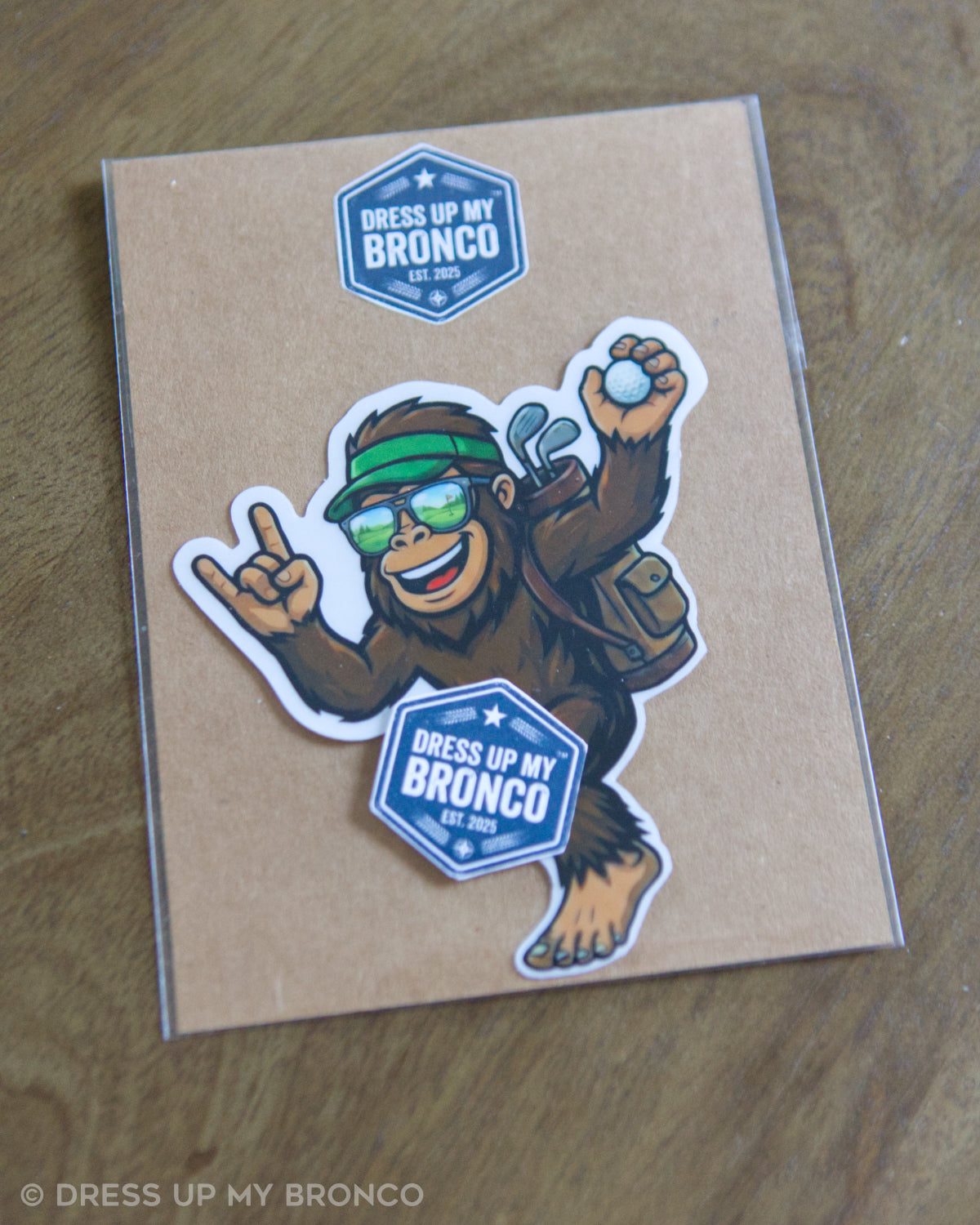 Sasquatchy Caddy — Bronco Emblem Vinyl Decal(Sports Mode Edition)