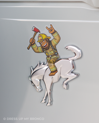 Axed & Ready - Bronco Emblem Vinyl Decal (Sasq on Duty Edition)