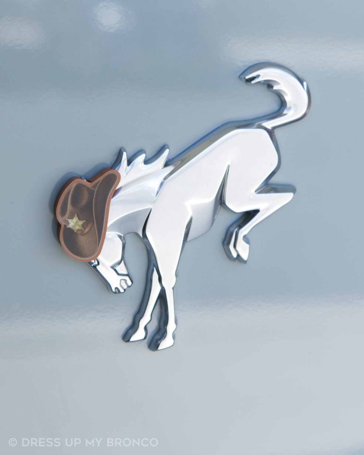 Sheriff Mode — Bronco Rear Emblem 3D Hat