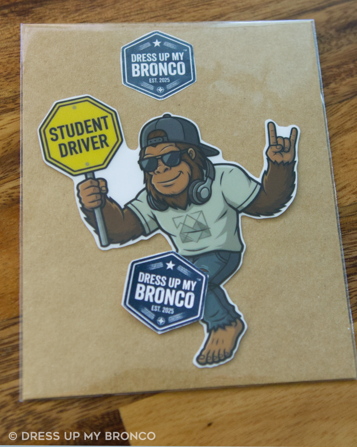 Learning Mode Sasquatchy — Bronco Emblem Vinyl Decal (Milestone Edition)