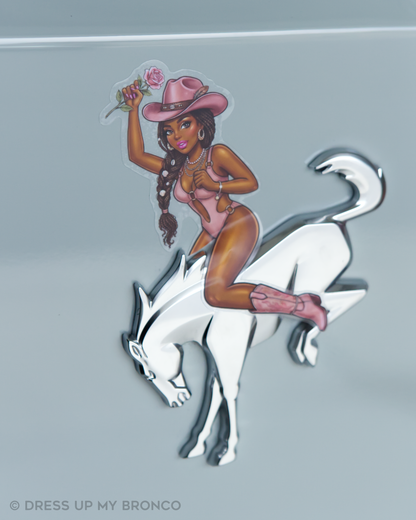 Summer Mode Babe (Golden Glow) - Bronco Rear Emblem Decal
