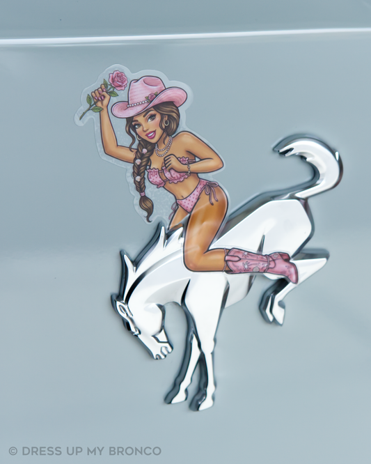 Summer Mode Babe (Southern Belle) - Bronco Rear Emblem Decal