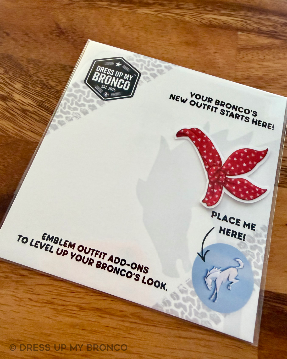 Wild at Heart Bandana — Bronco Rear Emblem Outfit Add-On Decal