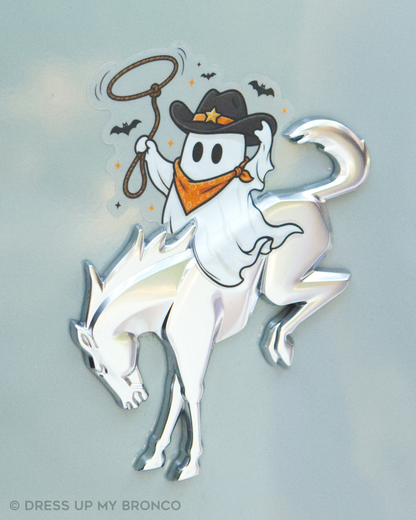Ghost Outlaw — Bronco Rear Emblem Vinyl Decal