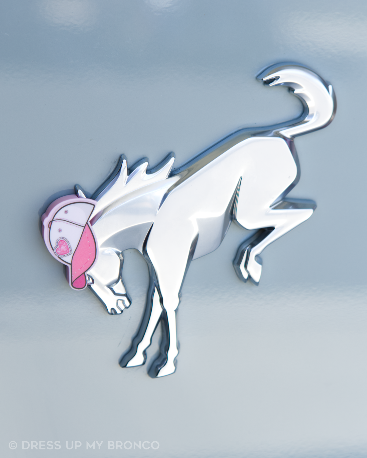 Pink Crush — Bronco Rear Emblem 3D Baseball Cap