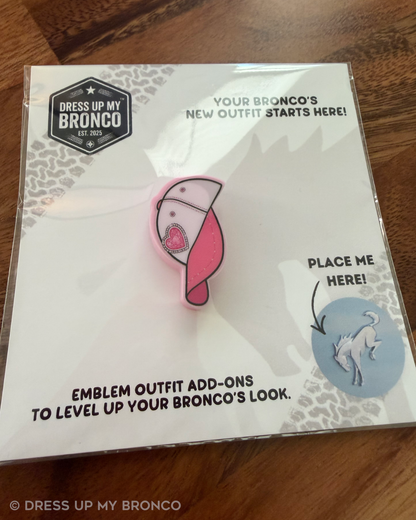 Pink Crush — Bronco Rear Emblem 3D Baseball Cap