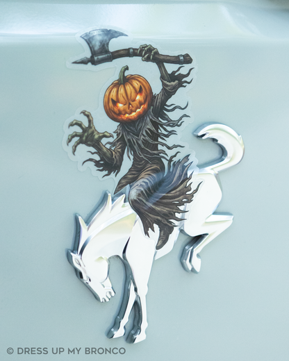 Jack-O'-Reaper — Bronco Rear Emblem Vinyl Decal
