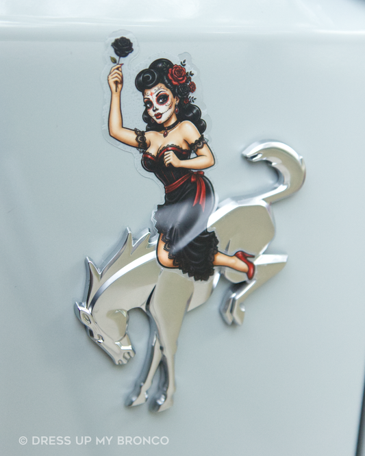 Deadly Señorita — Bronco Rear Emblem Vinyl Decal