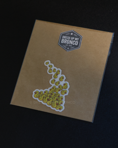 Duck Happens — Bronco Emblem Vinyl Decal (Droppin’ Edition)