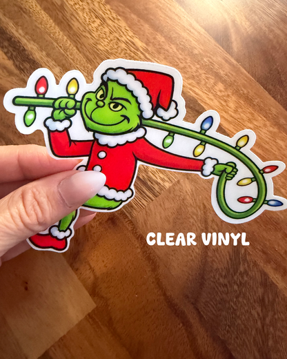 Gr!nch-mas Mode - Bronco Emblem Vinyl Decal  Holiday (Holiday Edition)