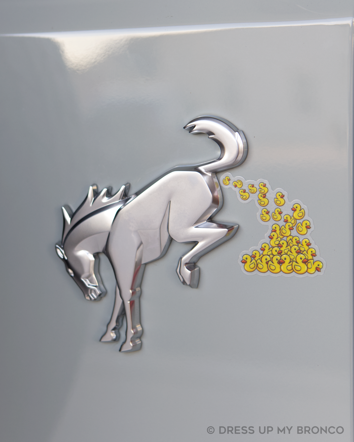 Duck Happens — Bronco Emblem Vinyl Decal (Droppin’ Edition)