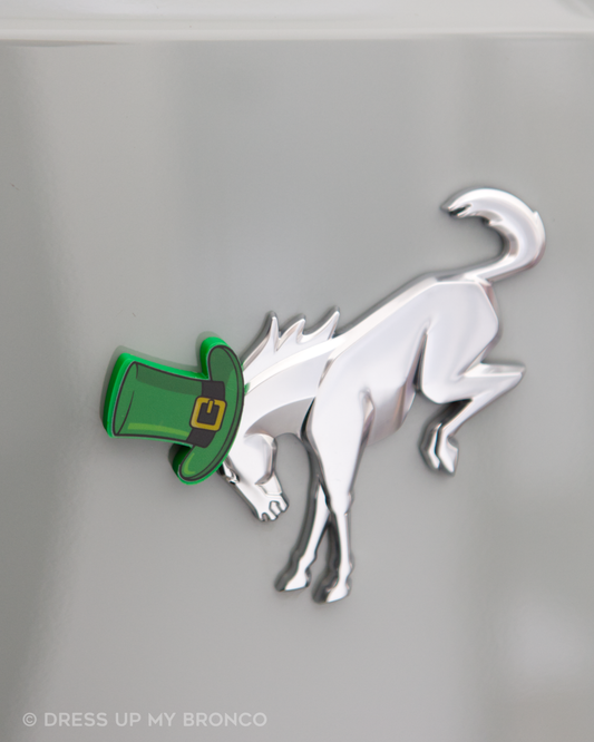 🍀🌈 Shamrock Bronco — 3D Hat Only (St. Patty’s Day Edition)