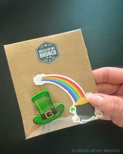 🍀🌈 Shamrock Bronco — 3D Hat + Vinyl Decal (St. Patty’s Day Edition) (Shipping Included!)